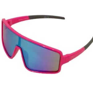 New Pink Sunglasses with Blue Lenses